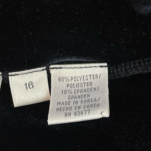 Jacqueline Ferrar Hi Neck Velvet Black Midi Dress/Tunic Size 16 - Picture 6 of 9